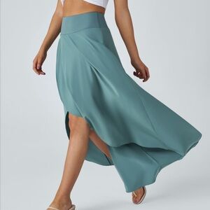 Halara Breezeful High Waisted High Low 2 in 1 Flowy Quick Dry Maxi Skirt